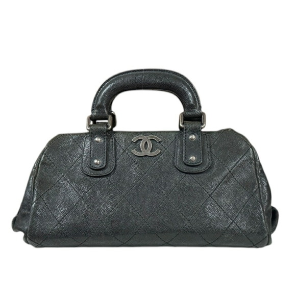 CHANEL Black Caviar Leather Bag - Picture 1 of 12